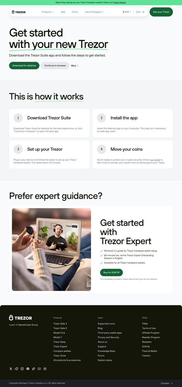 Trezor.io/start — The Ultimate Official Trezor Start Page Guide